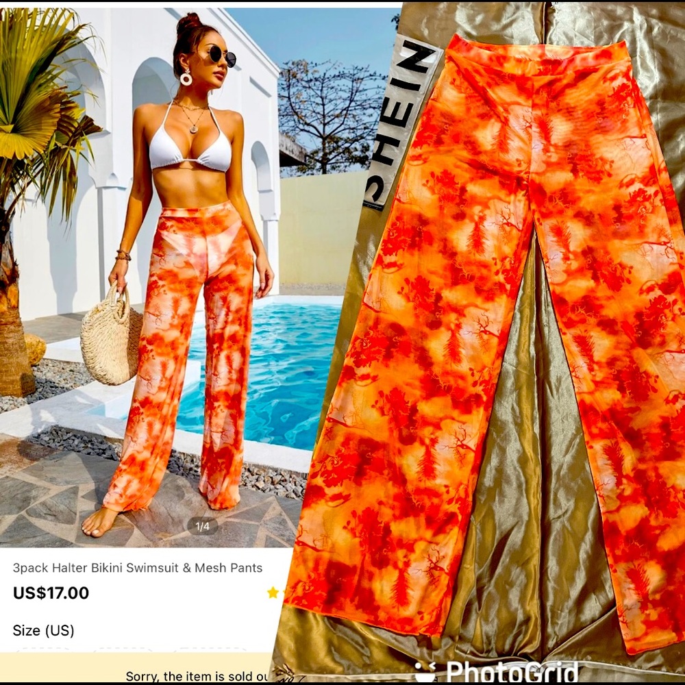 Swimsuit cover-up pants